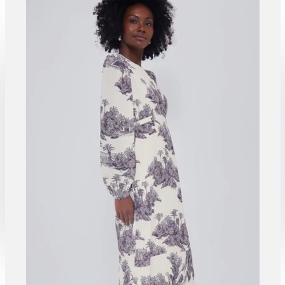 NWT TUCKERNUCK X INDIA HICKS TOILE HIBISCUS HILL DRESS Size Small - gorgeous! 🥰 - Picture 5 of 7